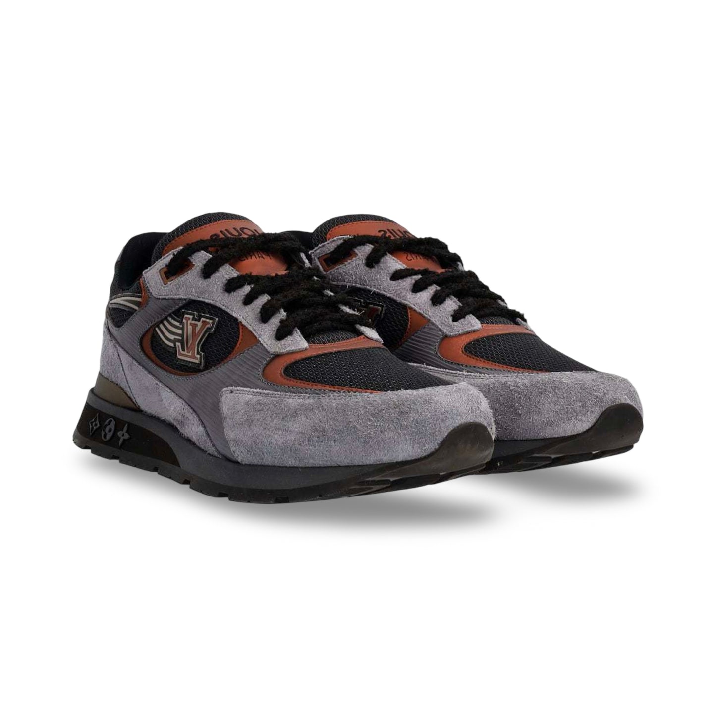 Louis Vuitton Runaway Grey / Black / Orange Size 41