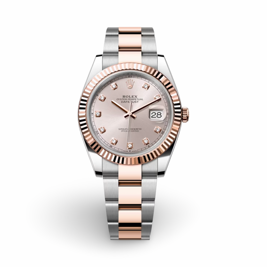 Rolex Datejust steel & rosegold 41mm